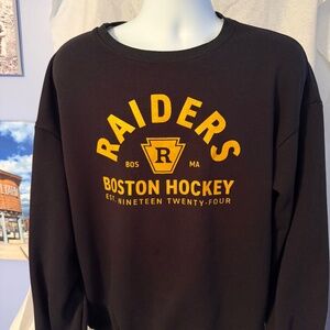 Heated Rivalry Boston Raiders Black XL Fleece Sweatshirt